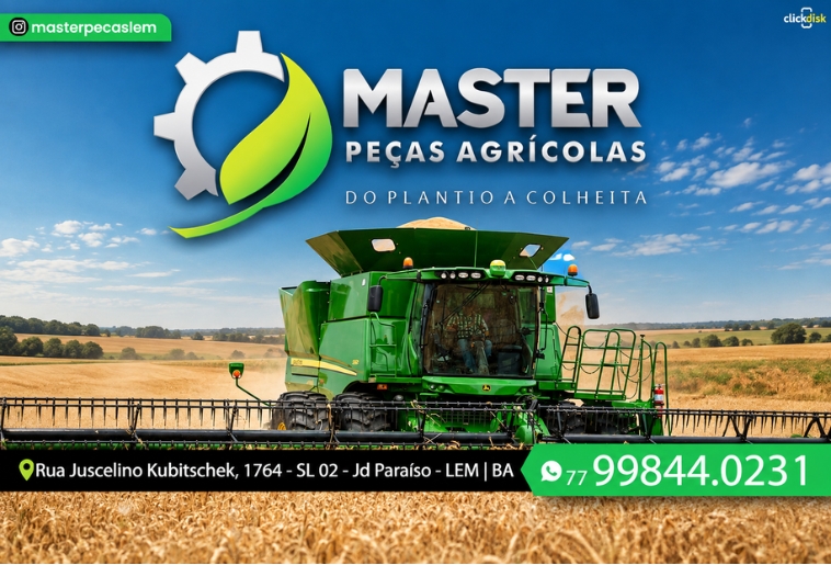 Banner MASTER PEÇAS AGRICOLAS EM GERAL